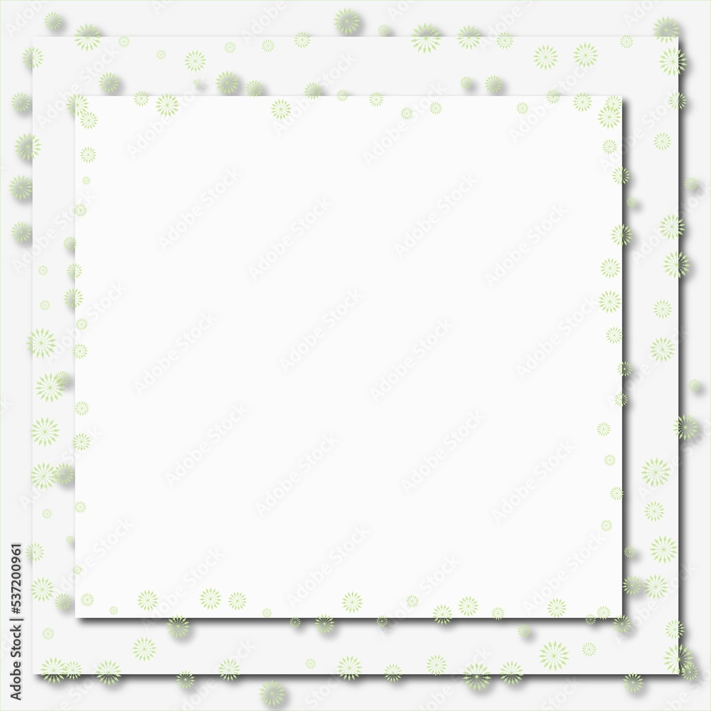 white invitation card Print
