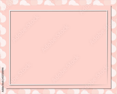 baby pink card invitation Print