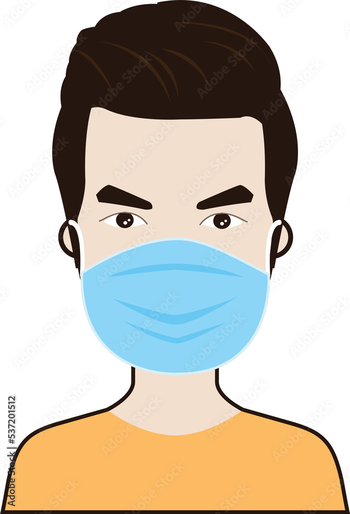 People in protective medical face masks