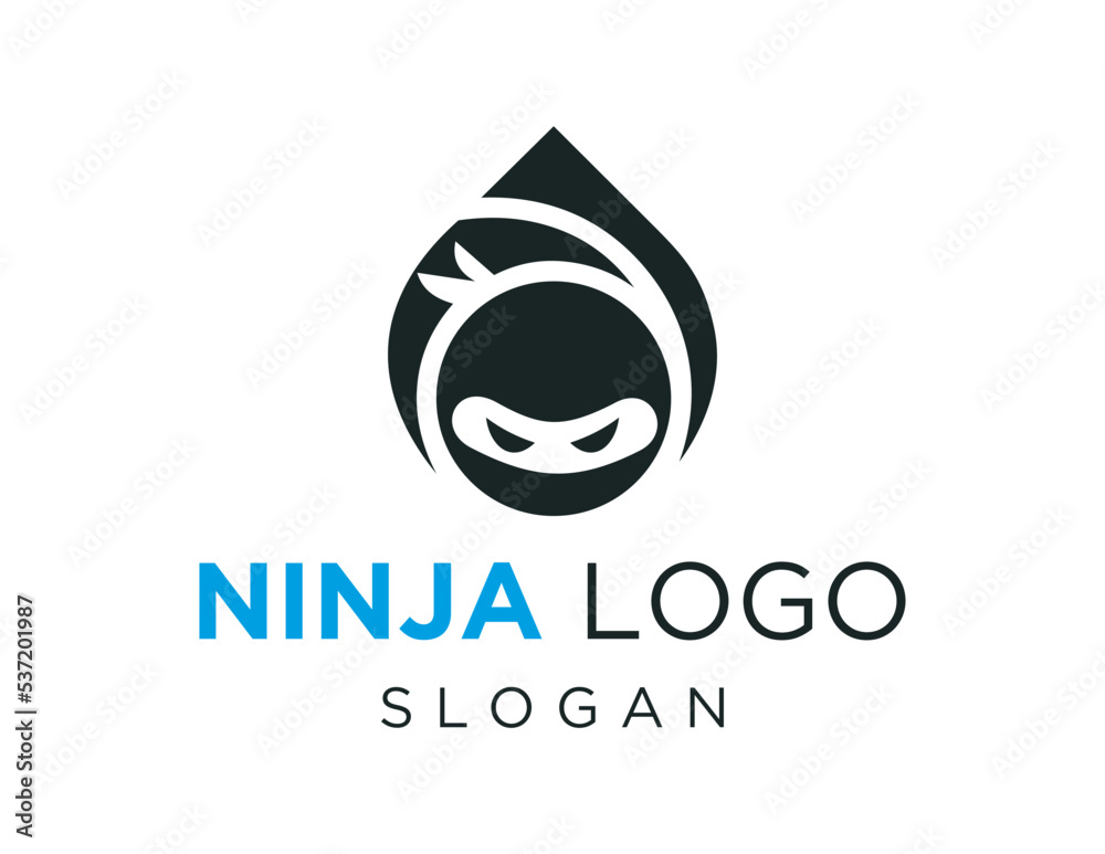 Obraz premium Logo design about Ninja on white background. created using the CorelDraw application.