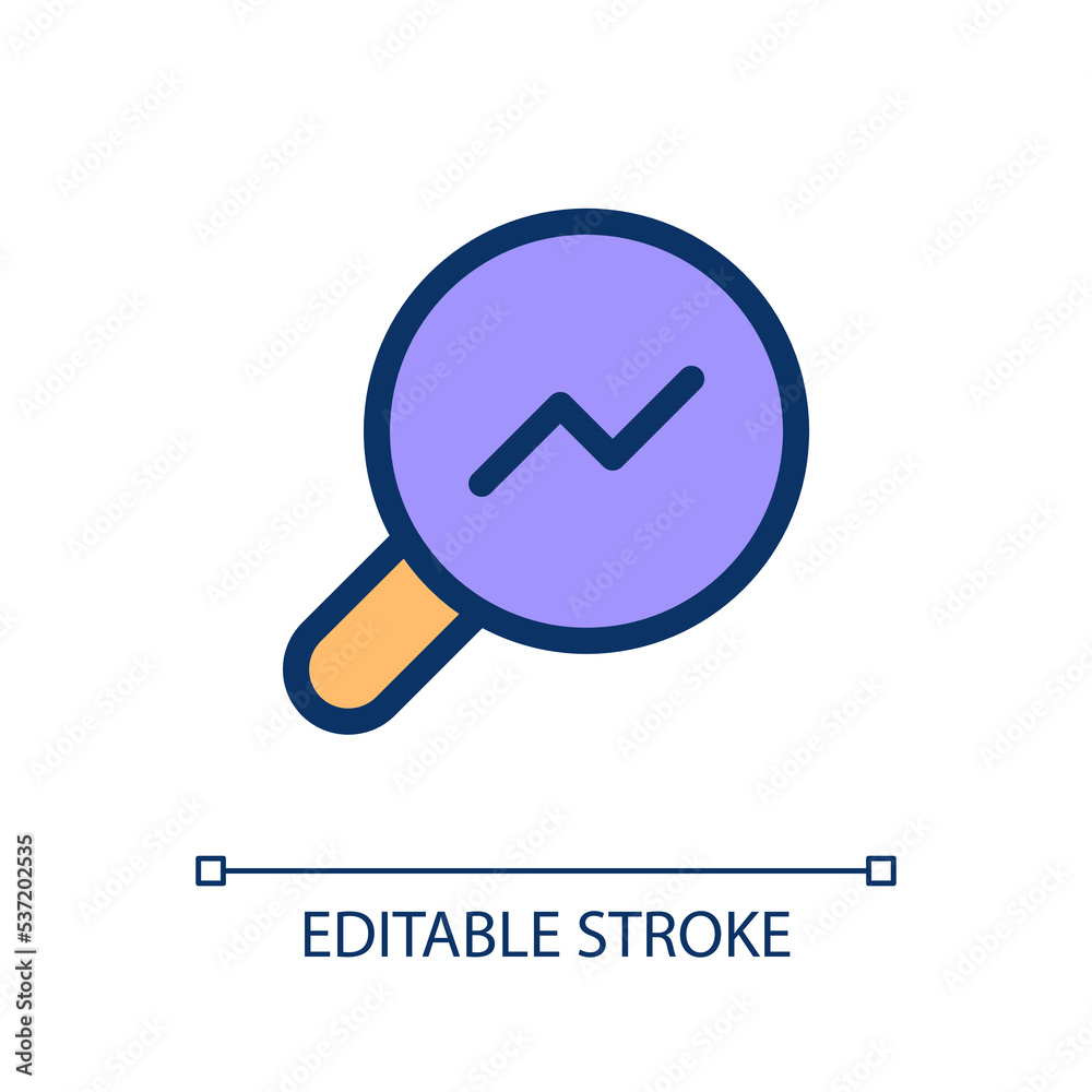 Analytic tool pixel perfect RGB color ui icon. Online data research. Simple filled line element. GUI, UX design for mobile app. Vector isolated pictogram. Editable stroke. Poppins font used Analytic tool pixel perfect RGB color ui icon. Online data research. Simple filled line element. GUI, UX design for mobile app. Vector isolated pictogram. Editable stroke. Poppins font used