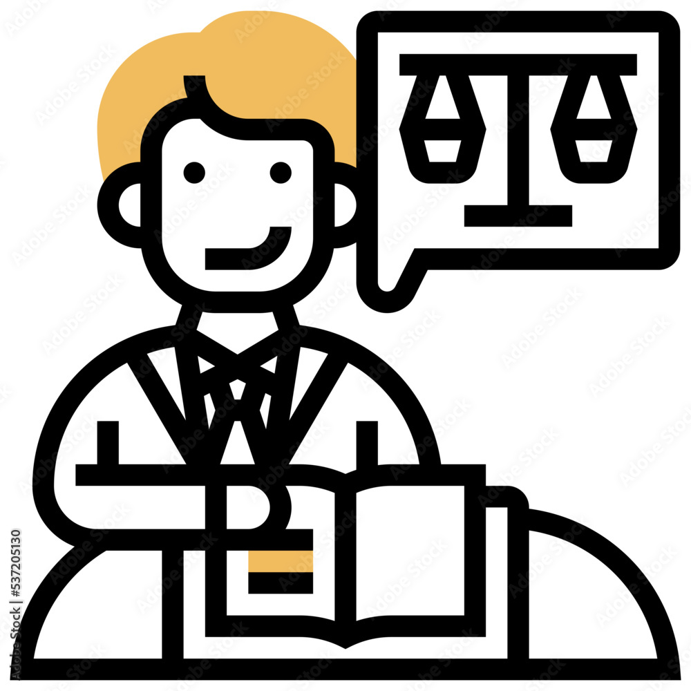 Fototapeta premium Attorney icon