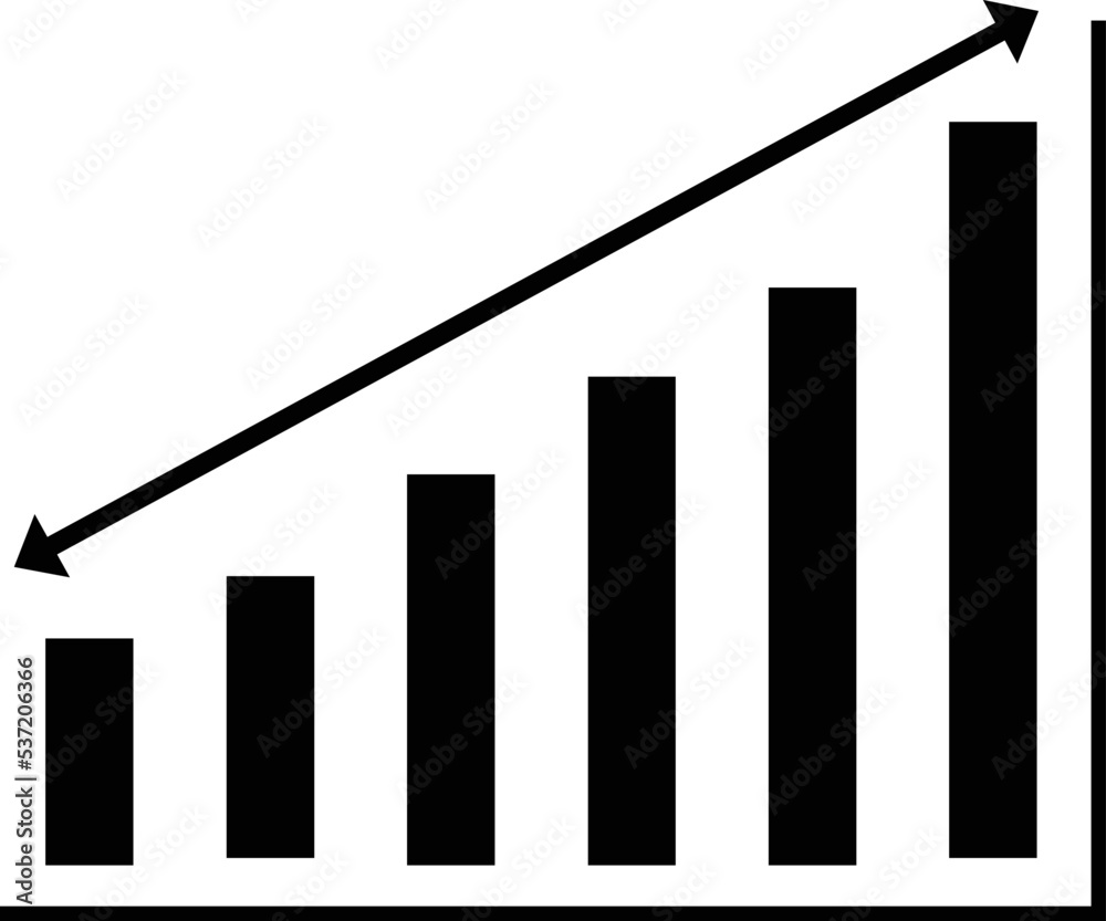 Economy growth icon, infographic, growth falling economy, business, finance vector illustration Economy growth icon, infographic, growth falling economy, business, finance vector illustration