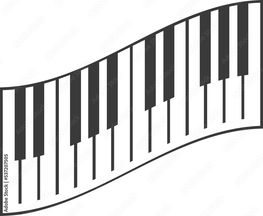 Fototapeta premium piano keys vector illustration