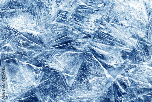 Wallpaper Mural The texture of the ice surface. Winter background, festive background in the form of ice crystals, in natural deep blue color. Torontodigital.ca