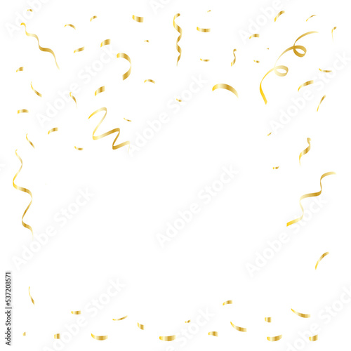 Colorful confetti on white background. Great for a birthday party or an event celebration invitation or decor. Surface pattern design.