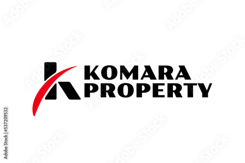 minimal letter K property real estate logo design illustration (ID: 537209532)