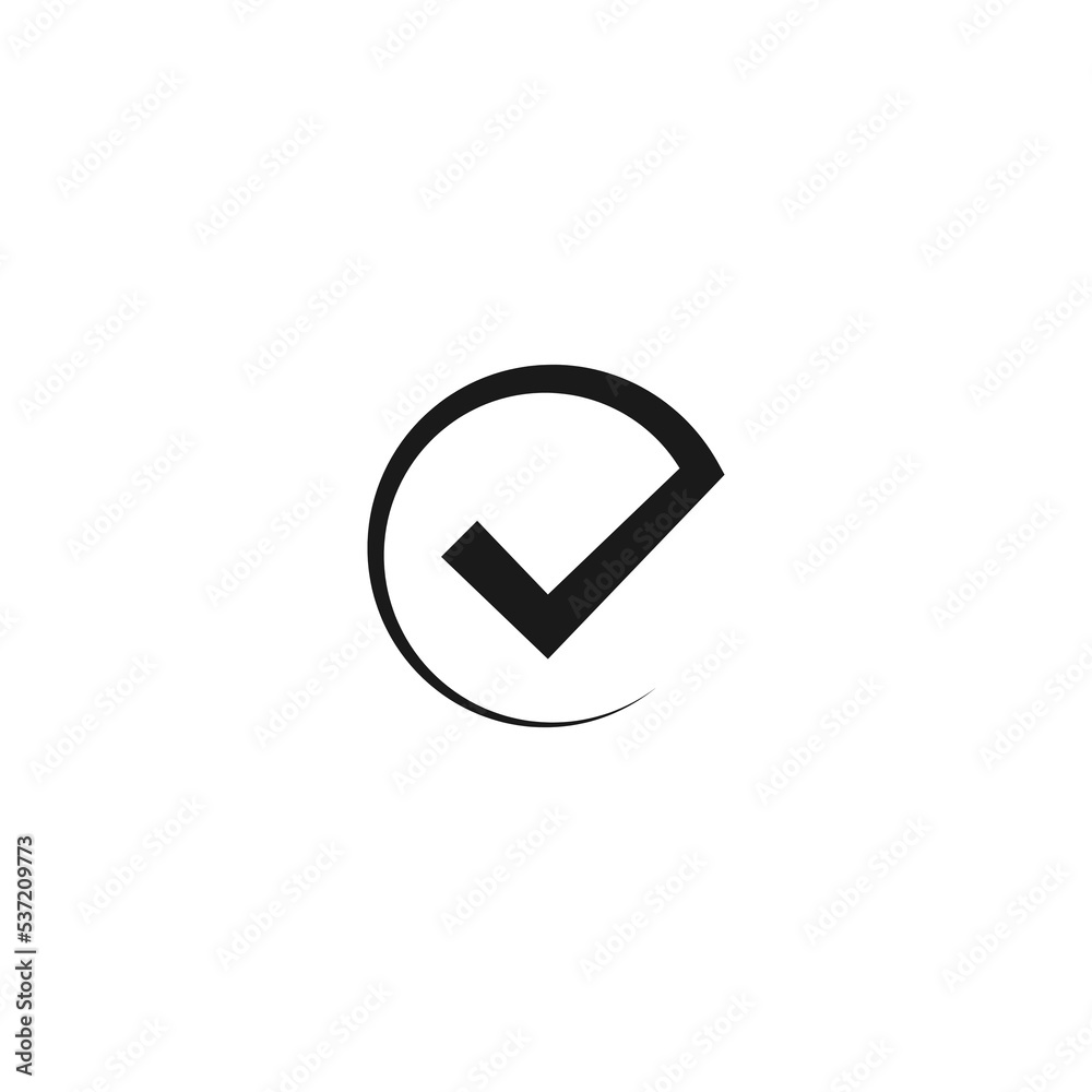 Valid Seal icon. black tick in circle. Flat OK sticker icon. Isolated on white. Accept button. Valid Seal icon. black tick in circle. Flat OK sticker icon. Isolated on white. Accept button.