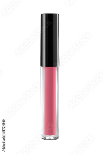 Pink lip isolated on white background