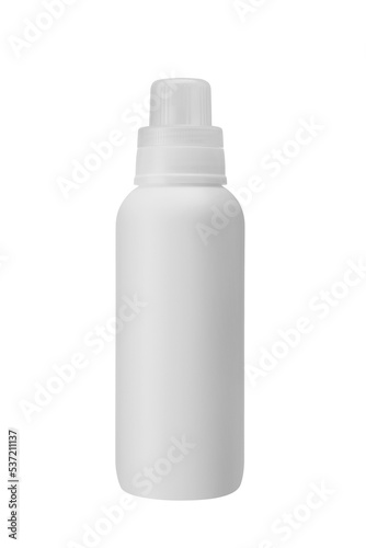 Plastic white bottle for Laundry detergent, medicine ,cosmetics cream, skin care, liquid soap, shampoo and lotion isolated on white background