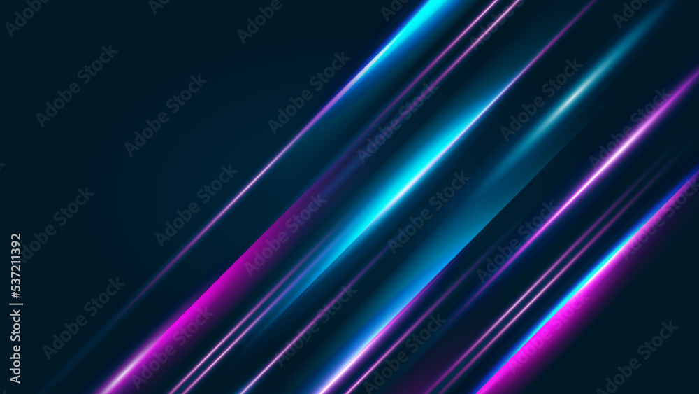 Modern abstract high-speed movement. Colorful dynamic motion on blue background. Movement sport pattern for banner or poster design background concept.