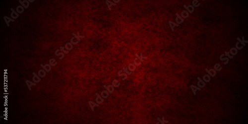 Red background in Christmas or valentines day texture and red color with vintage texture and shiny center spot. Red marbled texture grunge on borders  old vintage distressed red paper illustration