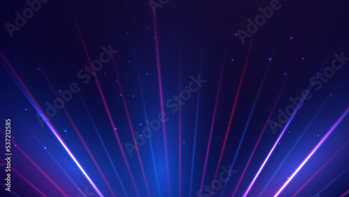 Fototapeta Naklejka Na Ścianę i Meble -  Modern abstract high-speed movement. Colorful dynamic motion on blue background. Movement sport pattern for banner or poster design background concept.