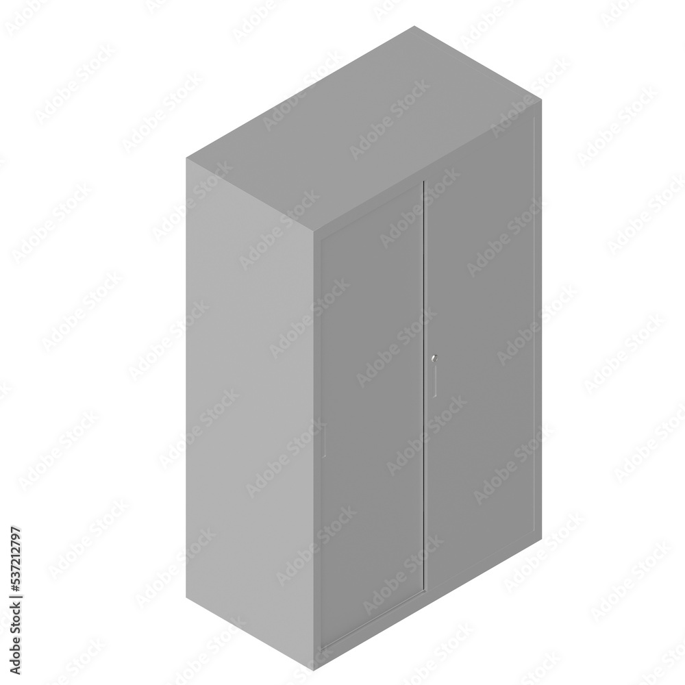 3d rendering illustration of an office cabinet with sliding doors 3d rendering illustration of an office cabinet with sliding doors
