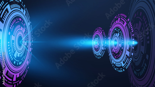 Modern abstract speed line background. Dynamic motion speed of light. Technology velocity movement pattern for banner or poster design. Vector illustration