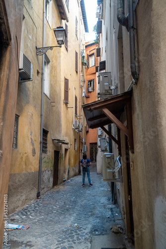 Rome streets tourism in summer vacation © Pavel Bernshtam