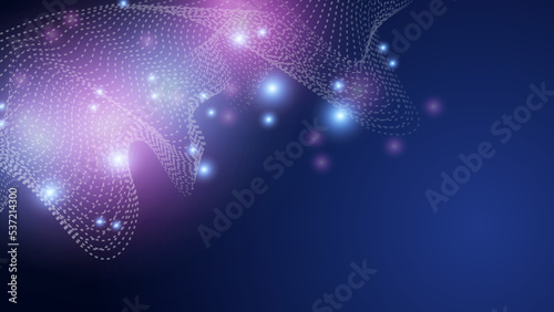 Abstract background of light lines moving with speed. Colourful dynamic motion. Technology velocity movement pattern for banner or poster design. Vector illustration