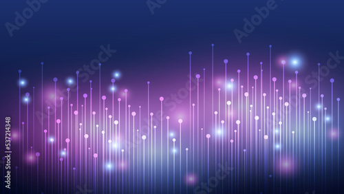 Fototapeta Naklejka Na Ścianę i Meble -  Modern abstract high-speed technology movement. Dynamic motion light trails with motion blur effect on dark background. Futuristic, technology pattern for banner or poster design.
