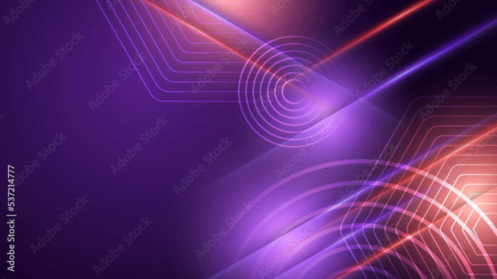 Obraz premium Modern abstract high-speed light effect. Technology futuristic dynamic motion on blue background. Movement pattern for banner or poster design background concept.
