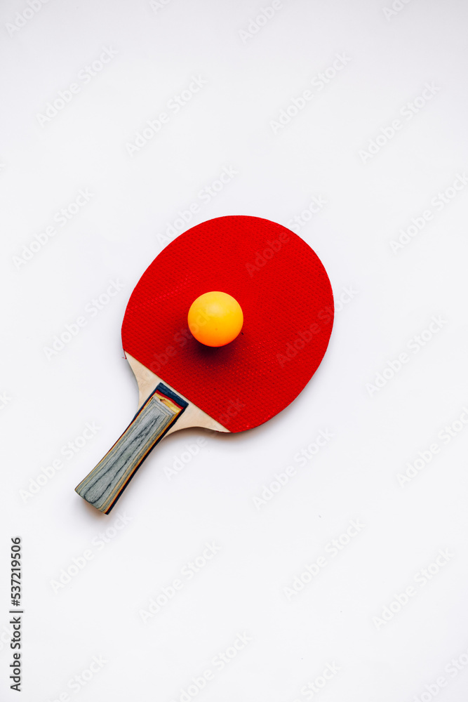 Pin-pong rubbers and a ball Pin-pong rubbers and a ball