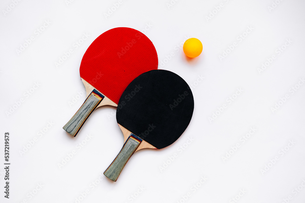 Pin-pong rubbers and a ball Pin-pong rubbers and a ball