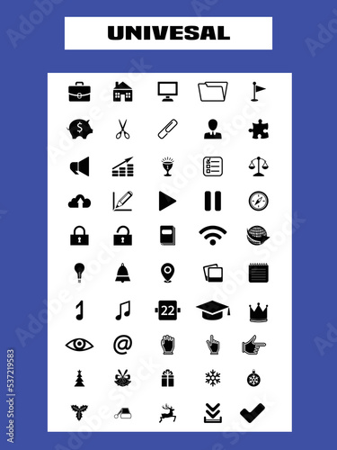 set of icons