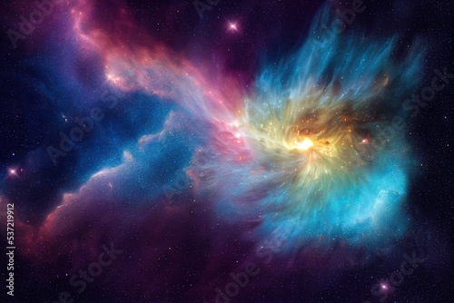Abstract cosmos  space nebula as a background or wallpaper