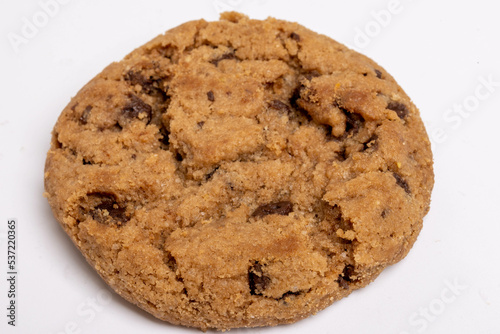 Chocolate chip cookies isolated on white background  Homemad cookies close up. High quality photo