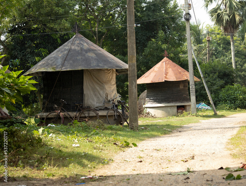 hut in the village