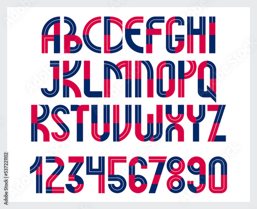 Geometric original font vec...