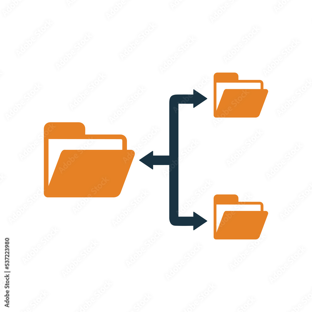 Folder, folder structure icon. Simple vector design. Folder, folder structure icon. Simple vector design.