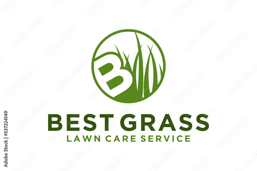 Grass lawn care logo design nature green plant environment garden maintenance service Grass lawn care logo design nature green plant environment garden maintenance service