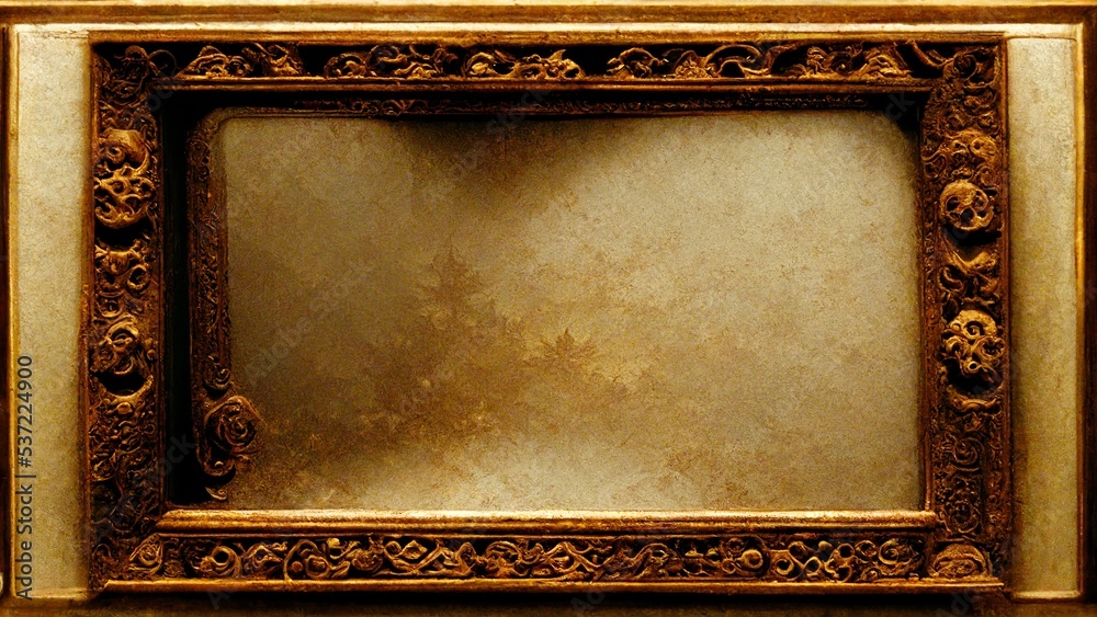 antique gold frame baroque style