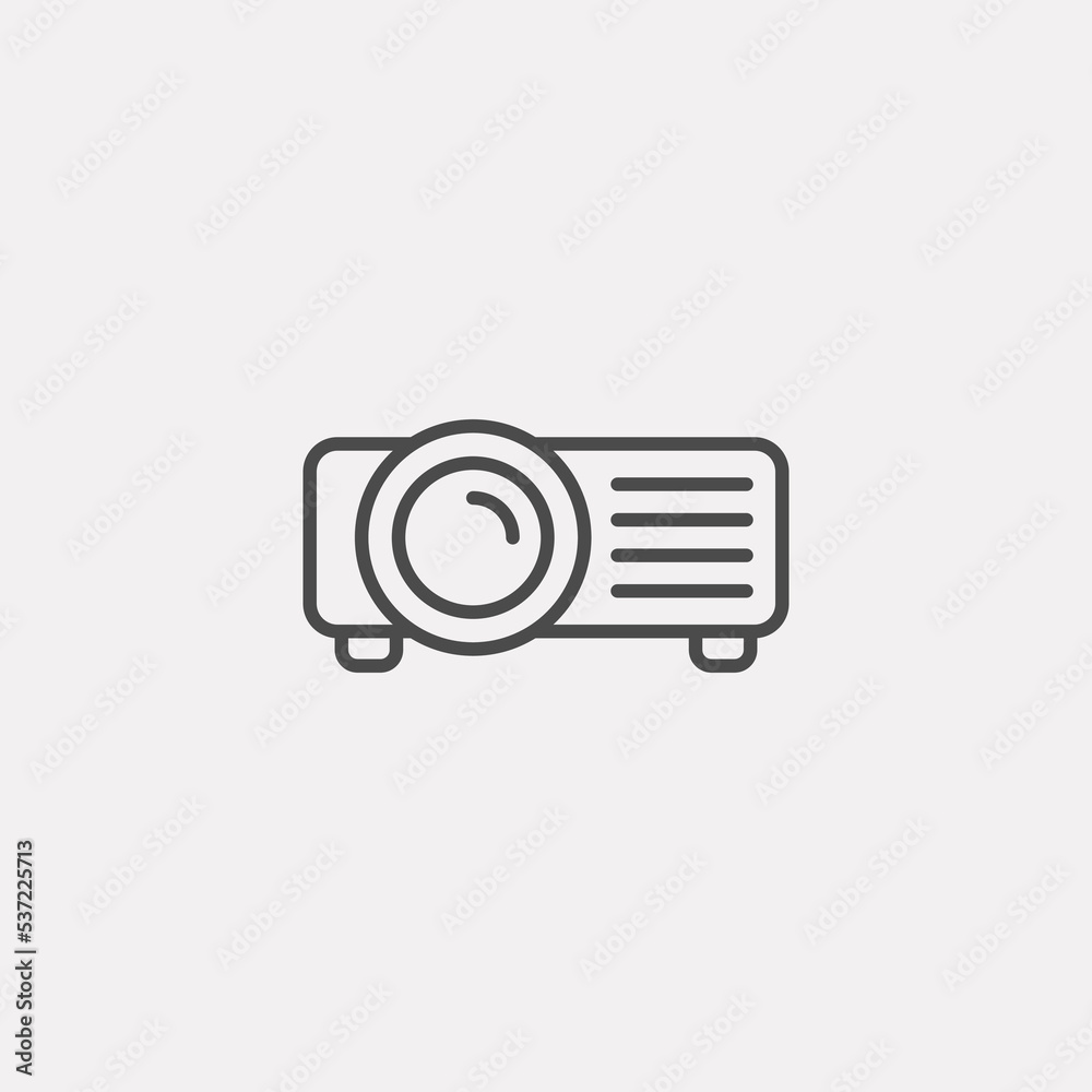Projector vector icon sign symbol Projector vector icon sign symbol