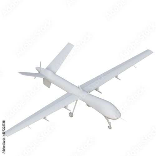 3d rendering illustration of an uav military drone