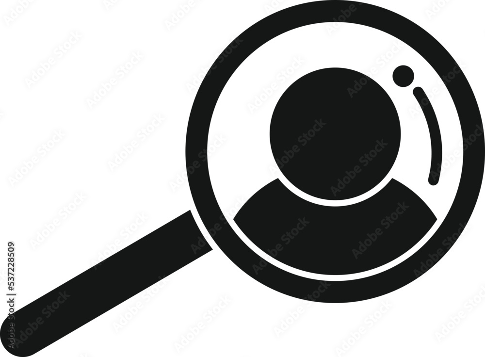Search magnifier icon simple vector. Target customer. Group hunter Search magnifier icon simple vector. Target customer. Group hunter