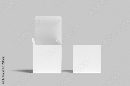 Square box mockup