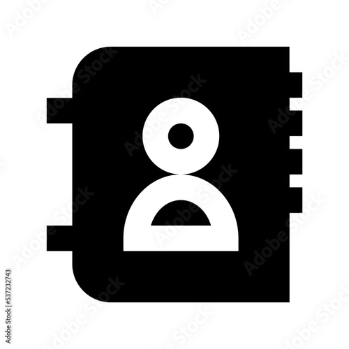 Phone book Vector Icon