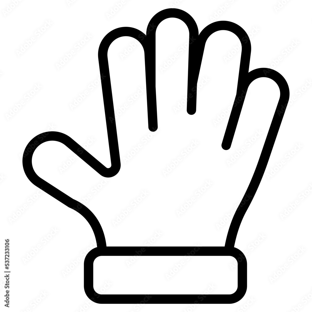 Obraz premium hand cartoon line icon