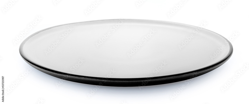 empty plate isolated on white background. empty plate isolated on white background.