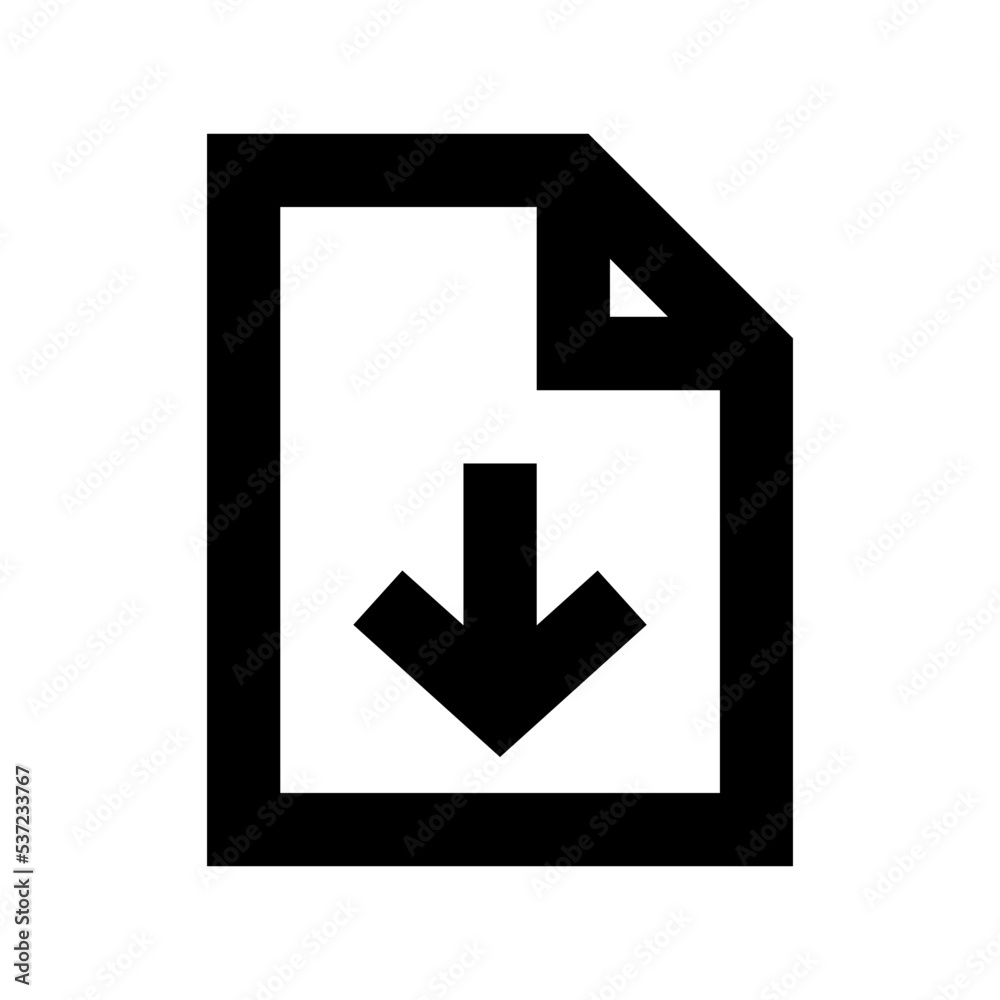 File Download Vector Icon