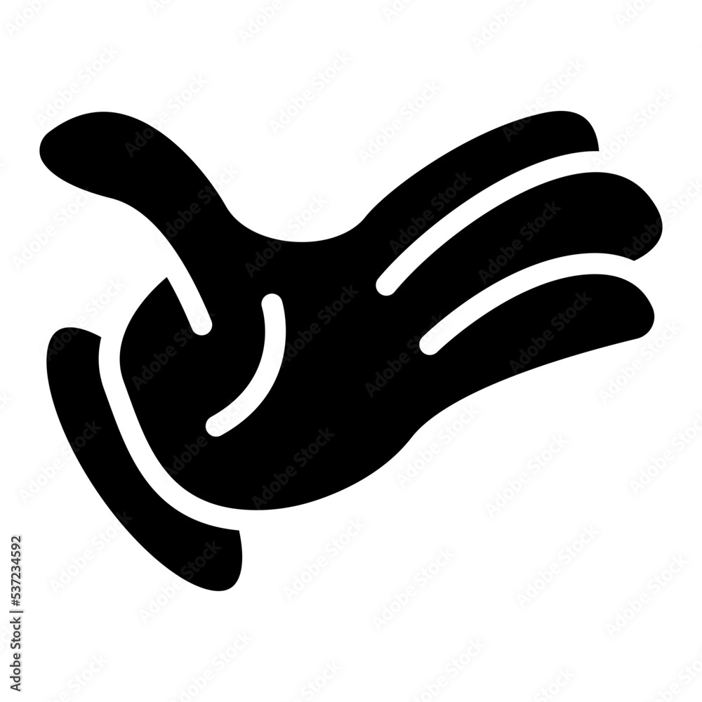 hand cartoon glyph icon hand cartoon glyph icon