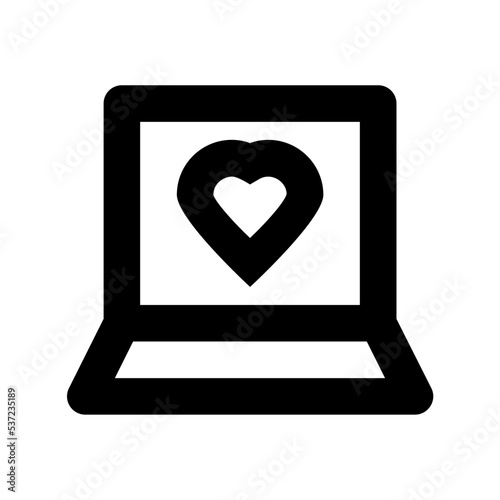 Laptop Flat Vector Icon