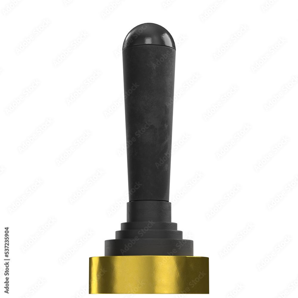 3d rendering illustration of a joystick lever valve 3d rendering illustration of a joystick lever valve