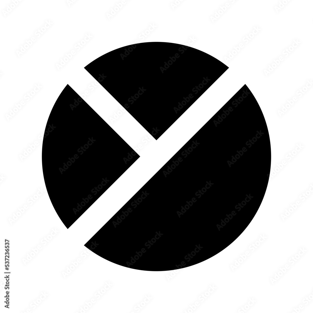 Pie Chart Flat Vector Icon Pie Chart Flat Vector Icon