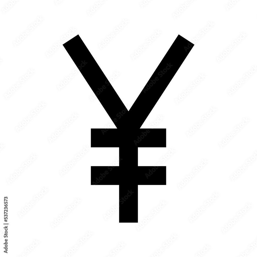 Fototapeta premium Japanese Yen Flat Vector Icon