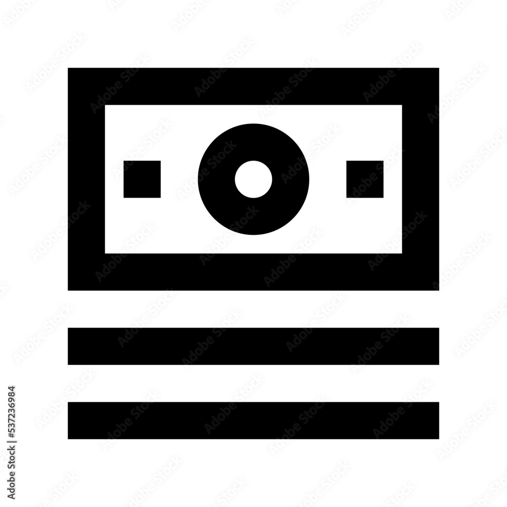 Currency Stack Flat Vector Icon Currency Stack Flat Vector Icon