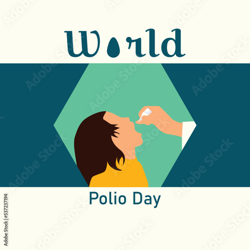 world polio day vector design 
