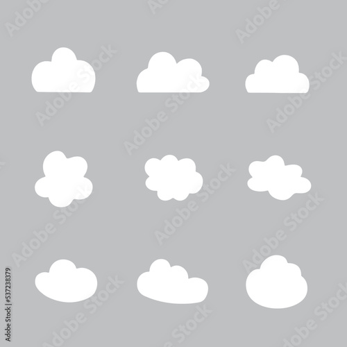 Set of clouds
