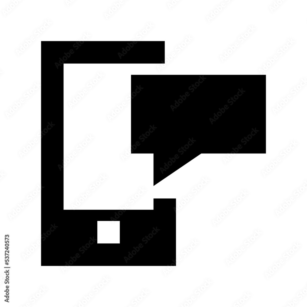 Mobile Message Flat Vector Icon Mobile Message Flat Vector Icon